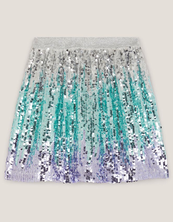 Mermaid Sequin Ombré Skirt, Multi (MULTI), large
