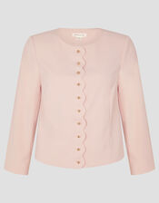 Ruth Scallop Jacket, Pink (PALE PINK), large