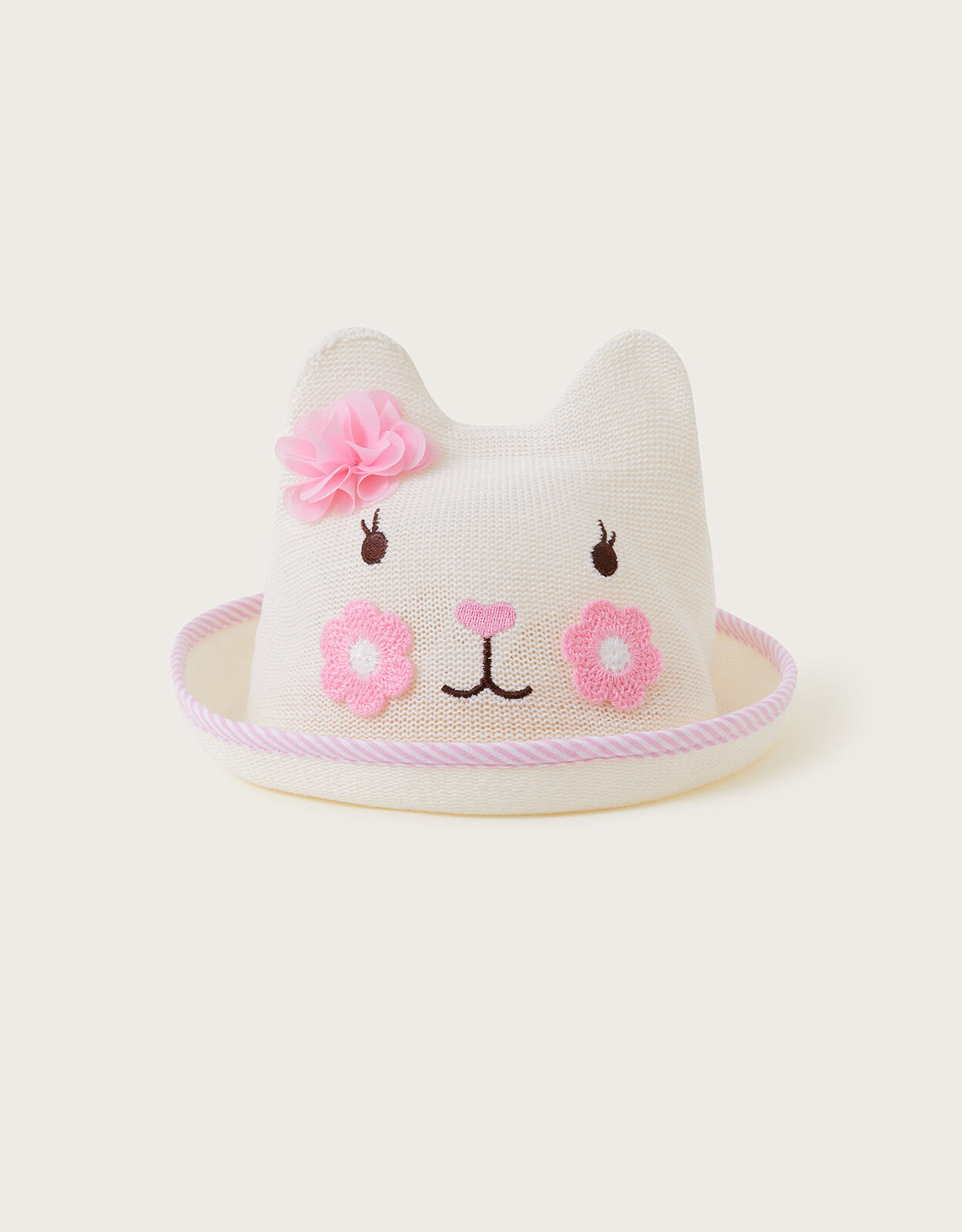 Baby Darcy Kitty Bowler Hat Natural