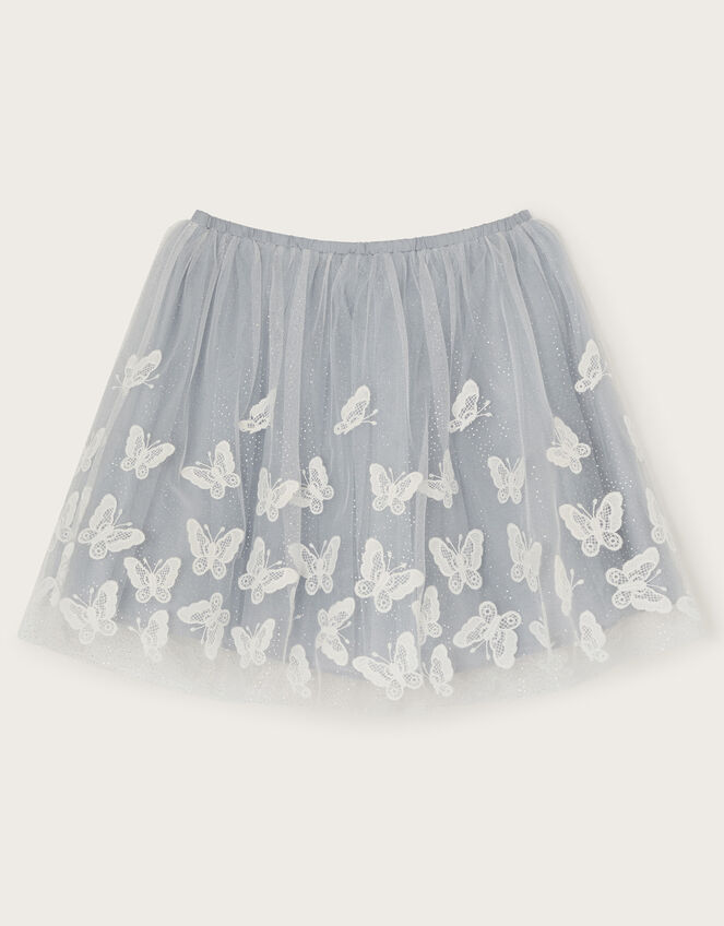 Kiara Tulle Lace Butterfly Skirt, Blue (BLUE), large