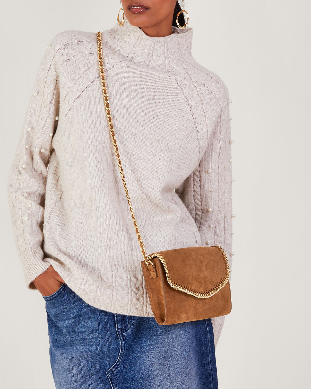 Cross body bag chain discount
