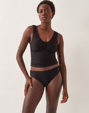 Alicia Rib Bikini Bottoms, Black (BLACK), large