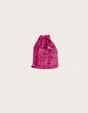 Sequin Pouch Bag, , large