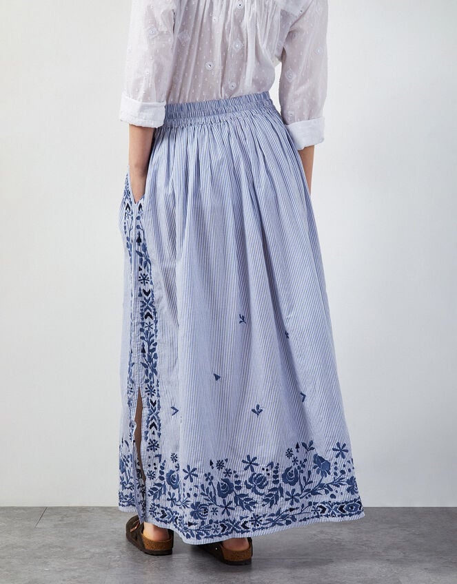 East Teleri Stripe Maxi Skirt, Blue (BLUE), large