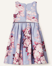 Alana Rose Print Dress, Blue (BLUE), large