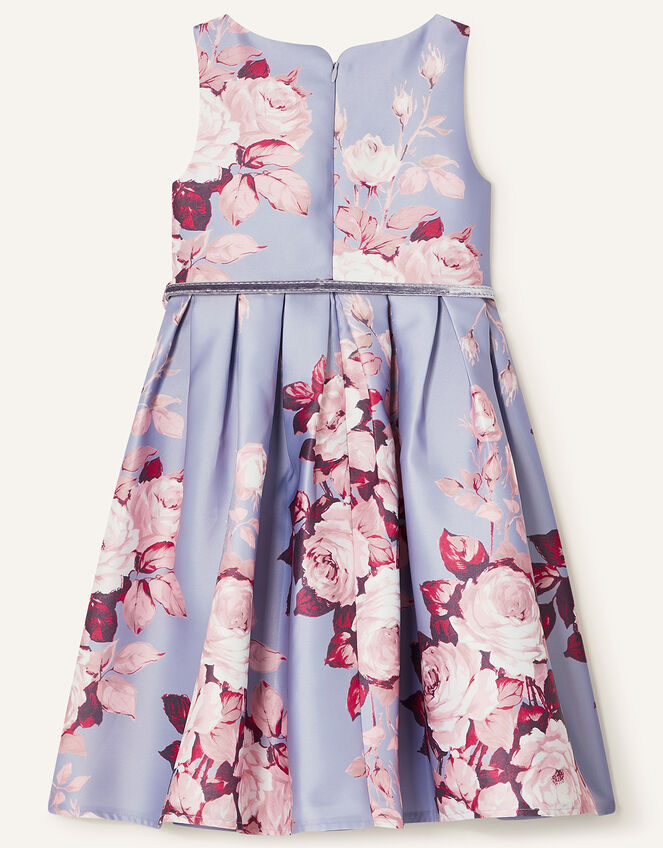 Alana Rose Print Dress, Blue (BLUE), large