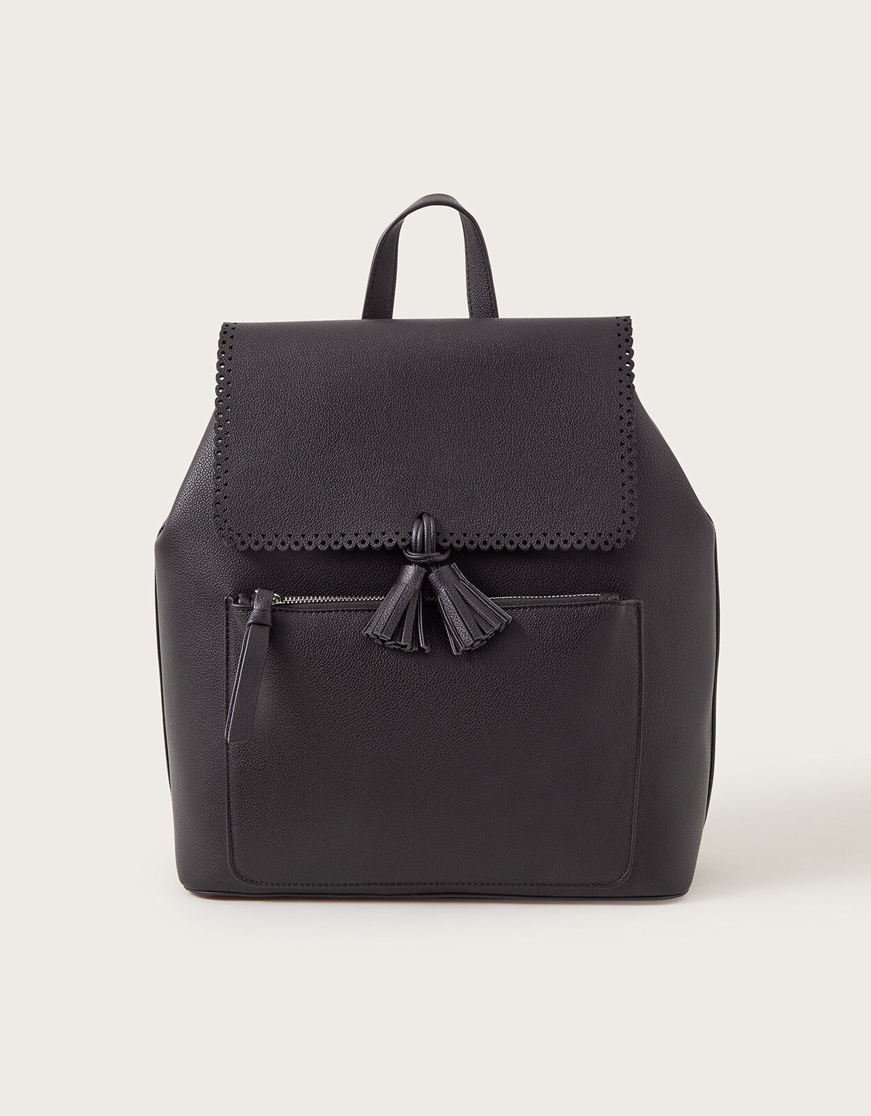 Black tassel clearance backpack