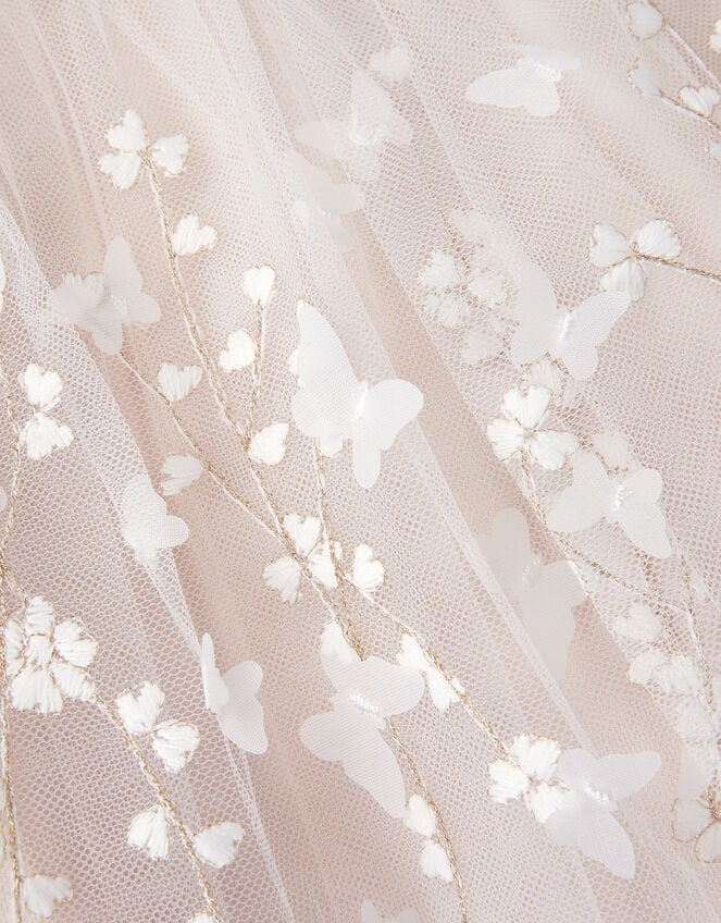 Baby Astrid Appliqu&eacute; Butterfly Swing Dress, White (WARM IVORY), large