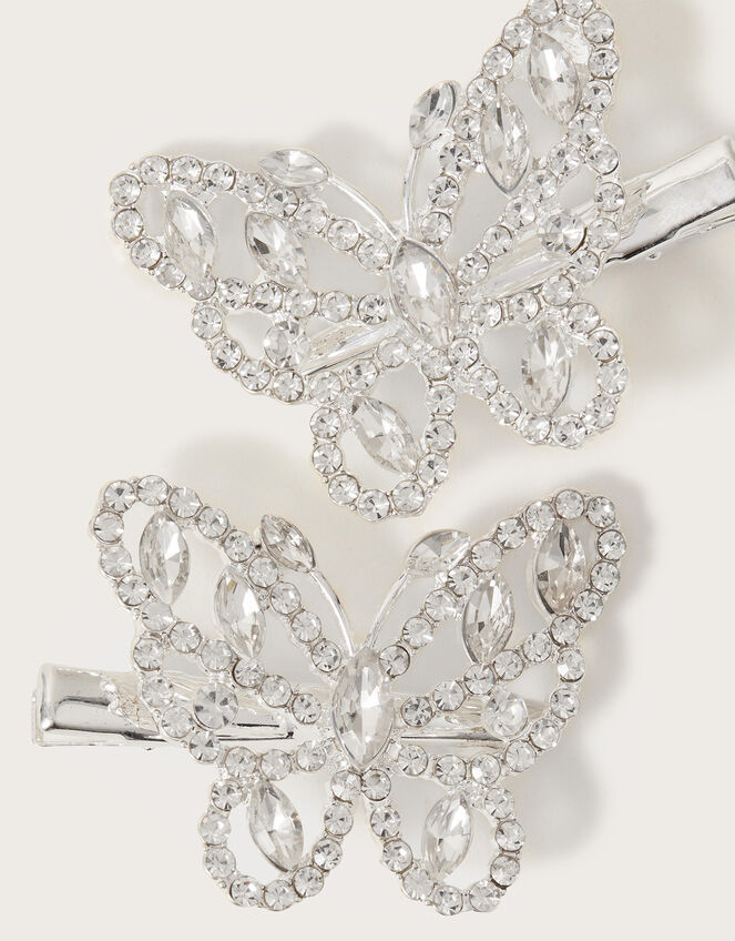 Diamante Butterfly Hair Clips Set of Two | Girls' Hair Accessories | Monsoon ROI. Diamante Butterfly Hair Clips Set of Two | Girls' Hair Accessories | Monsoon ROI.