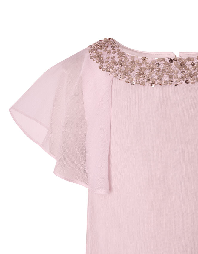 Meghan Sequin Floaty Top, Pink (PINK), large