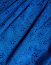 Broderie Point Collar Dress, Blue (BLUE), large