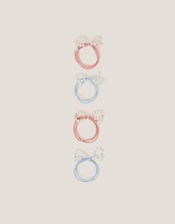 4-Pack Pearl Bow Hair Bands, , large
