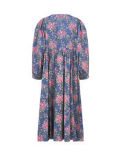 East Charlotte Embroidered Floral Print Dress, Blue (BLUE), large