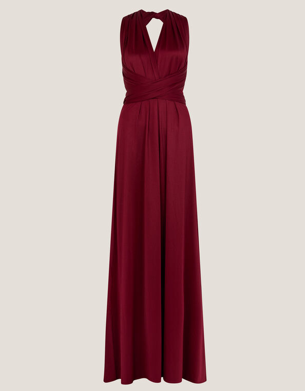 Thea Multiway Bridesmaid Dress, Red (BURGUNDY), large