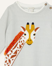 Newborn Giraffe Sleepsuit, Grey (GREY), large
