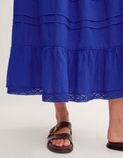 Maria Tiered Maxi Skirt, Blue (COBALT), large