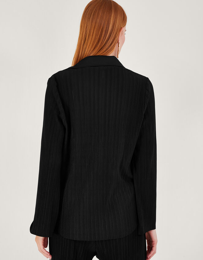 Peta Plisse Top, Black (BLACK), large