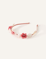 Alicia Flower Leaf Headband, , large