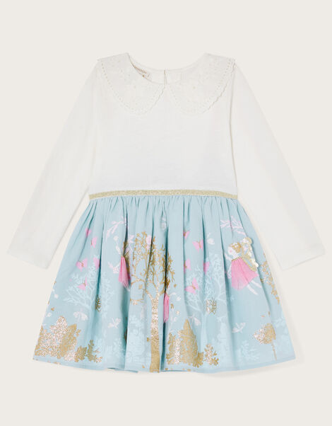 Baby Fairy Scene 2-in-1 Dress Blue, Blue (BLUE), large