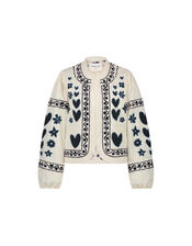 Fabienne Chapot Heart Quilted Jacket, White (WHITE), large