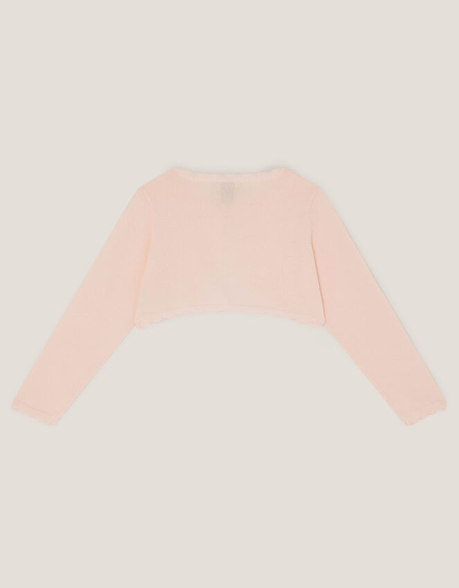 Maeve Bow Button Cardigan, Pink (PALE PINK), large