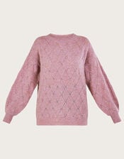 Pearl Detail Jumper, Pink (PINK), large