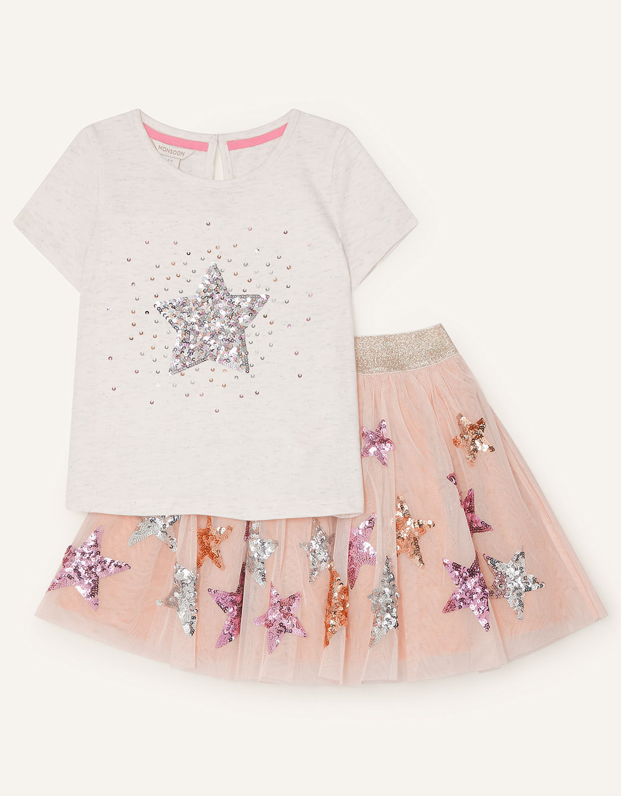 Disco Star Top and Skirt Set Multi Girls Sets Outfits
