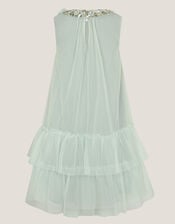 Alex Sequin Swing Party Dress, Green (SAGE), large