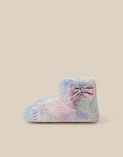 Fluffy Snowflake Boot Slippers, Multi (MULTI), large