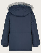 Parka Pocket Coat, Blue (NAVY), large