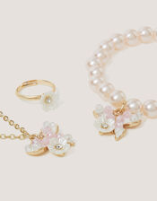 Floral Butterfly Jewellery Set, , large