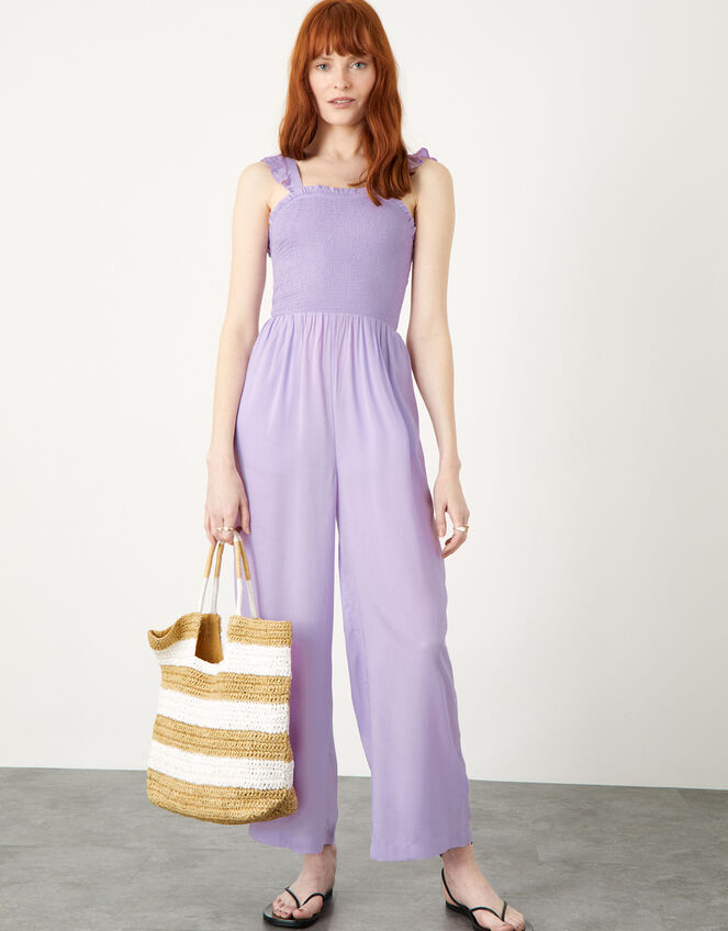 Ruby Ruffle Strap Jumpsuit, Purple (LILAC), large