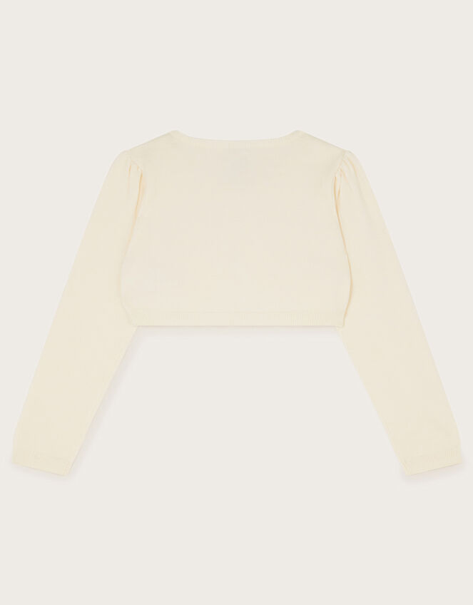 Maisie Diamante Trim Cardigan, Ivory (IVORY), large