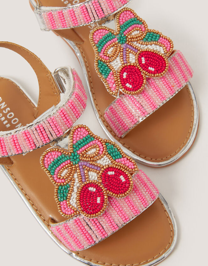 Cherry Beaded Sandals, Multi (MULTI), large