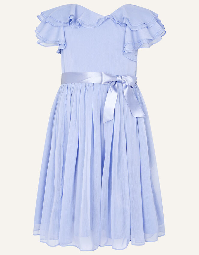 Daffodil Chiffon Dress, Blue (BLUE), large