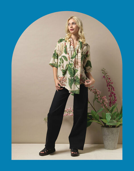 One Hundred Stars Honeysuckle Print Rachel Blouse, Multi (MULTI), large