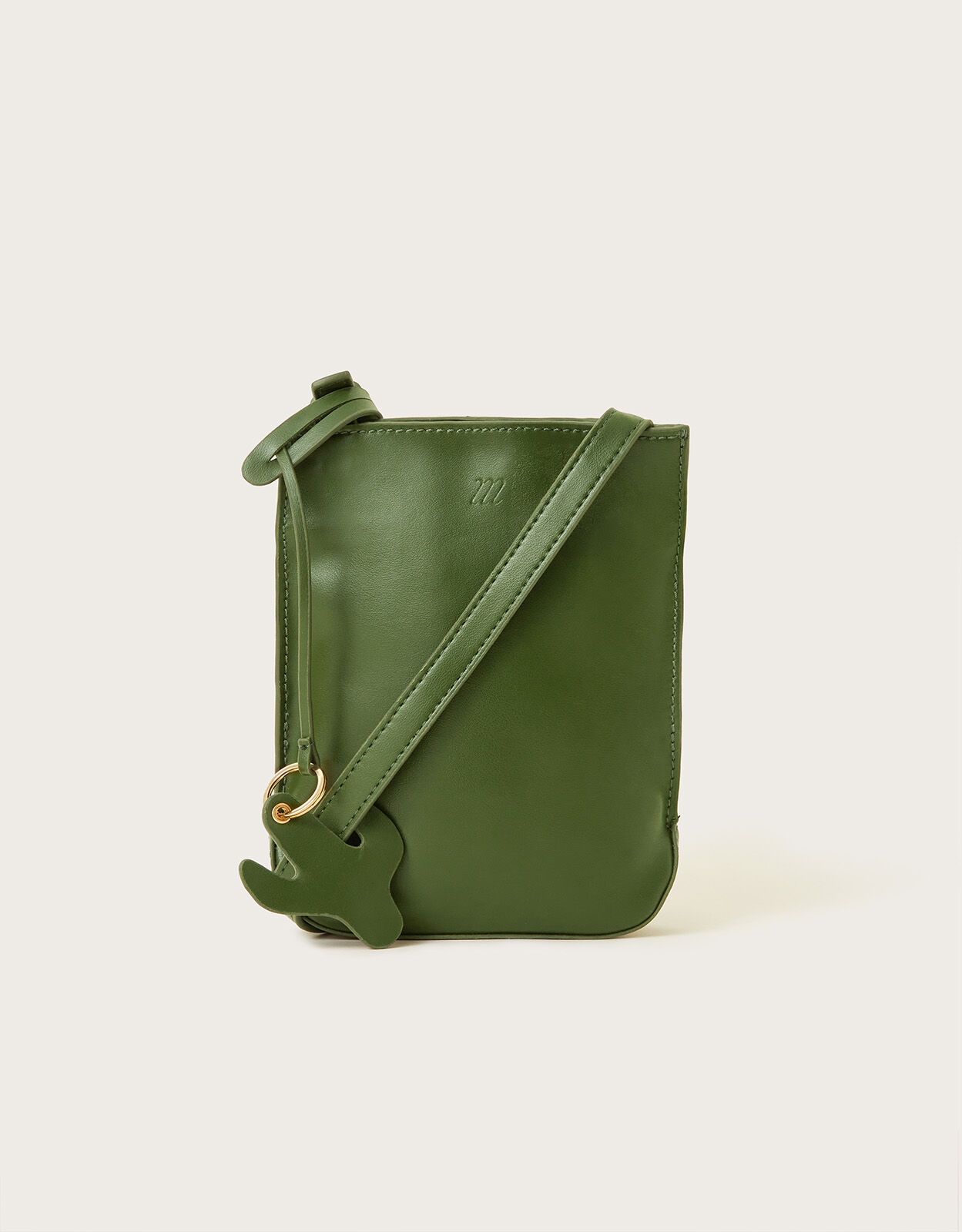 Leather Cactus Cross Body Bag