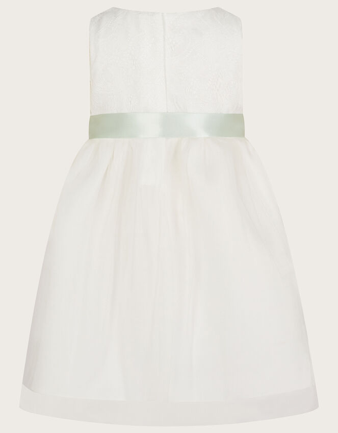 Baby Freya Scuba Bridesmaids Dress, Ivory (IVORY), large