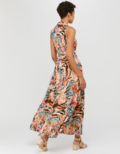 Chica Animal Print Midi Dress, Camel (CAMEL), large