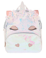 Mirage Sequin Unicorn Backpack, , large