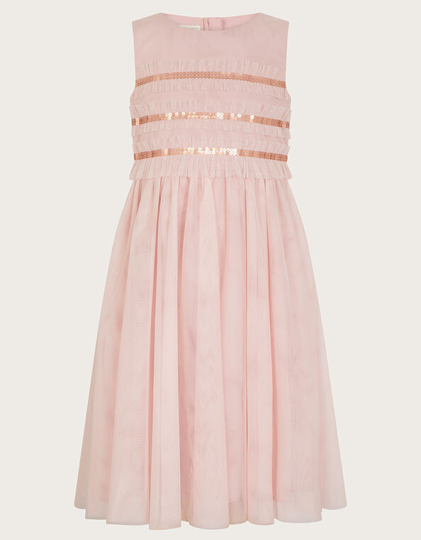 Marcia Ruffle Dress, Pink (PINK), large