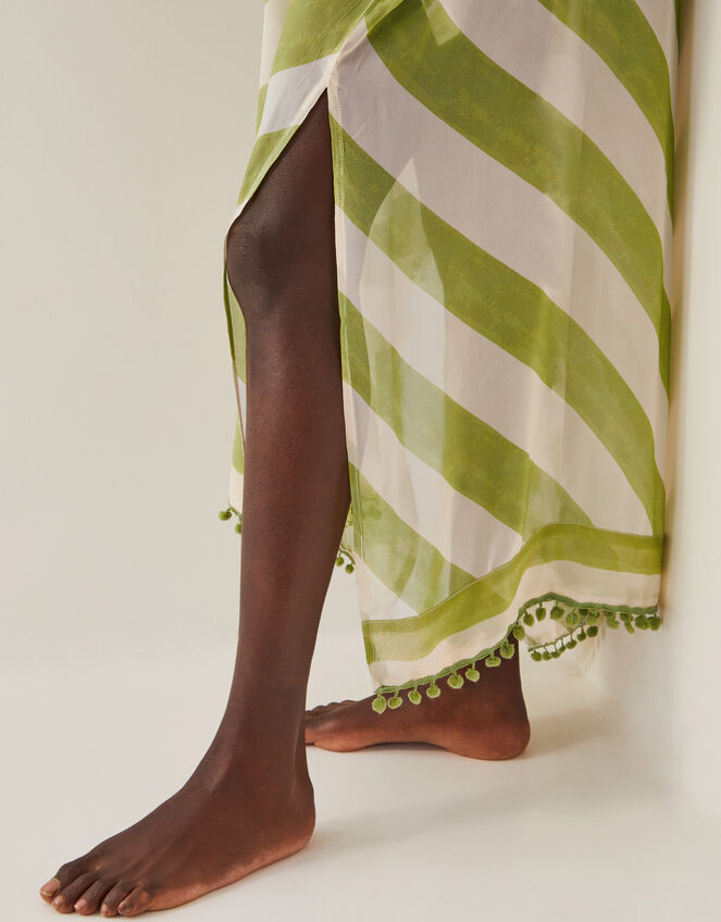 Sorcha Chevron Stripe Kaftan Dress, , large