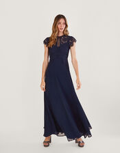 Louise Lace Maxi Dress, Blue (NAVY), large