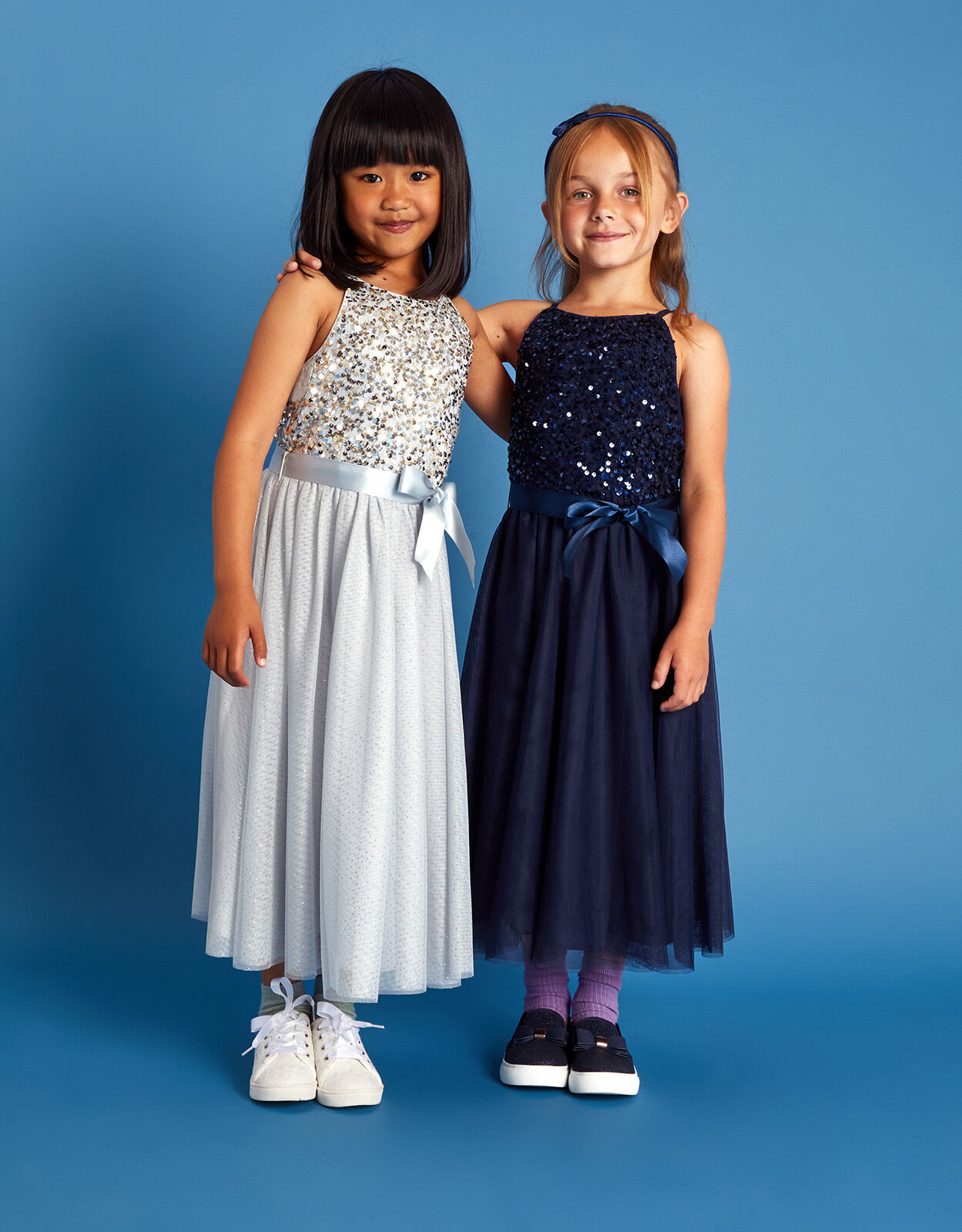 Monsoon girls navy dress store