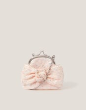 Lace Bow Bridesmaid Bag, Pink (PINK), large