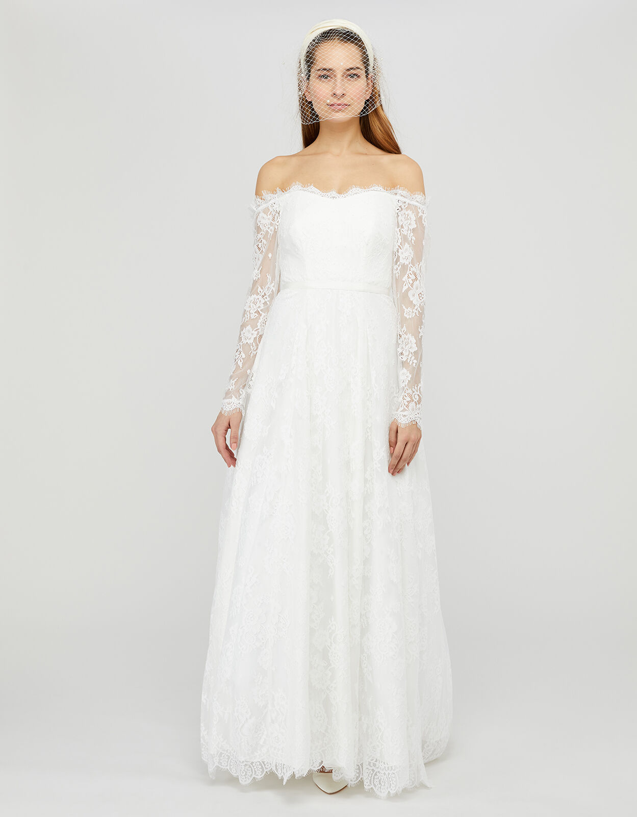 monsoon bardot wedding dress