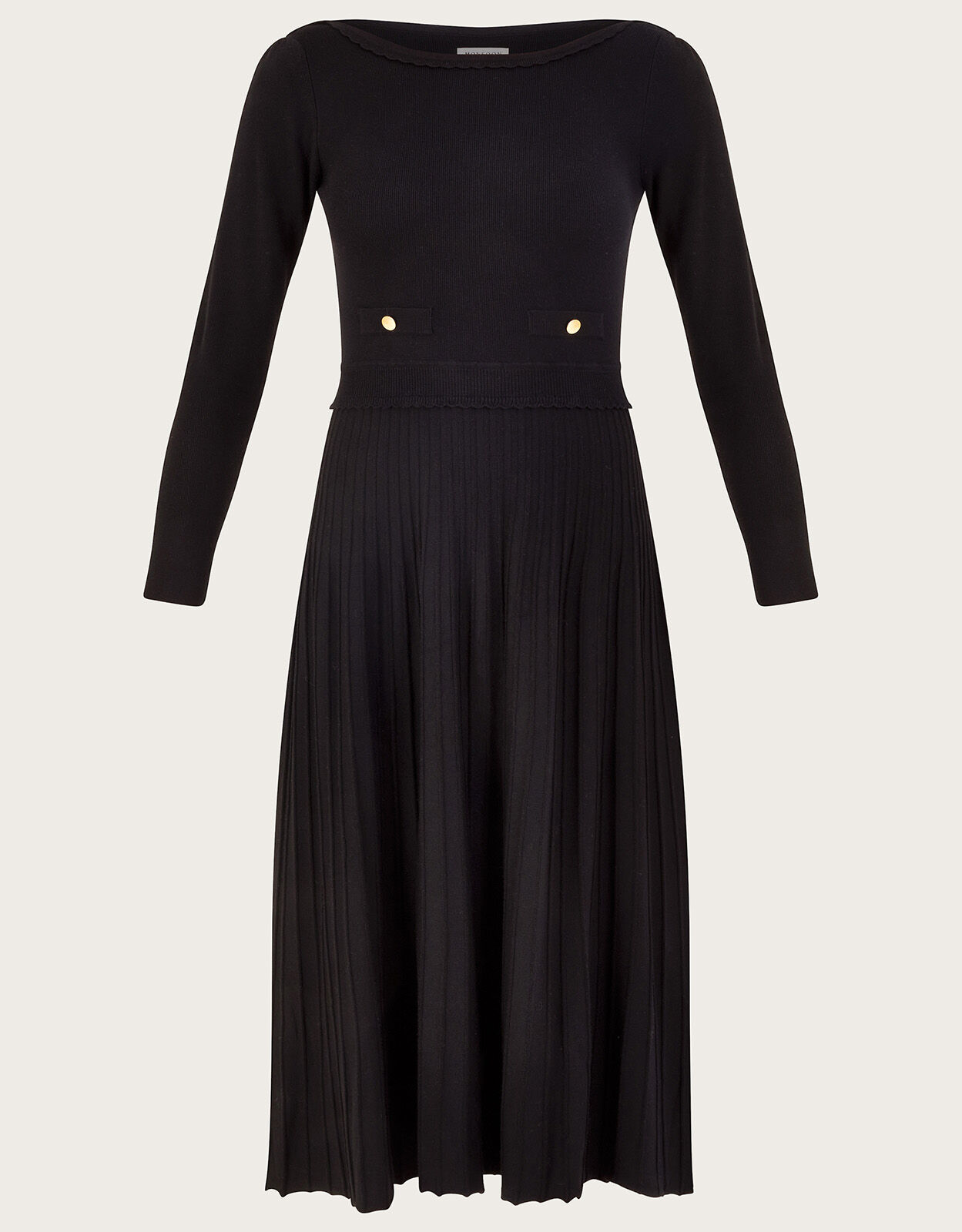 Monsoon black deals knitted dress