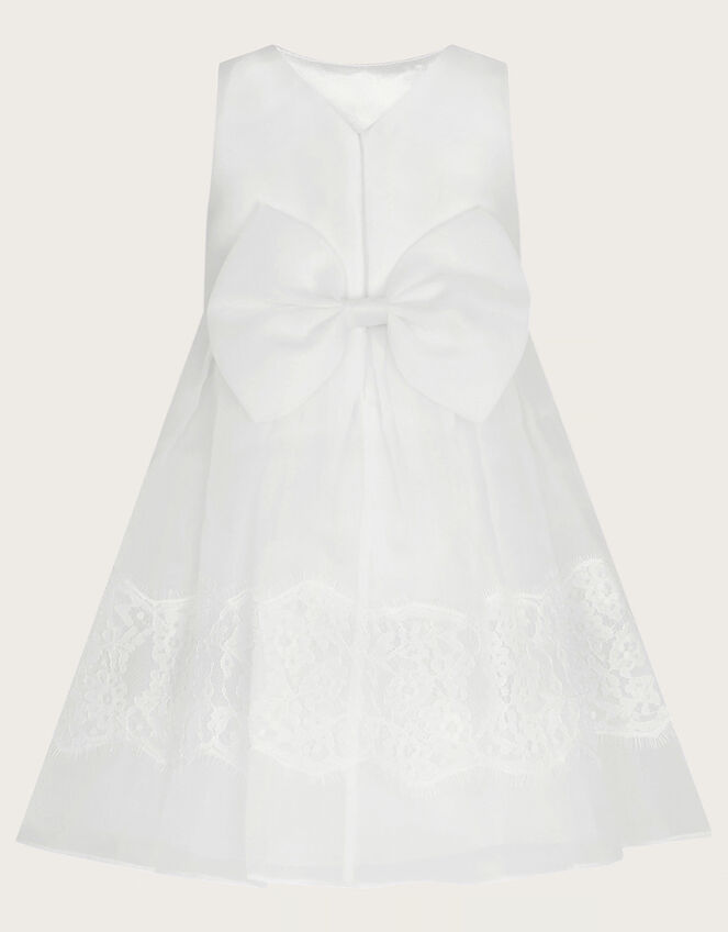 Baby Alovette Lace Christening Dress, White (WHITE), large