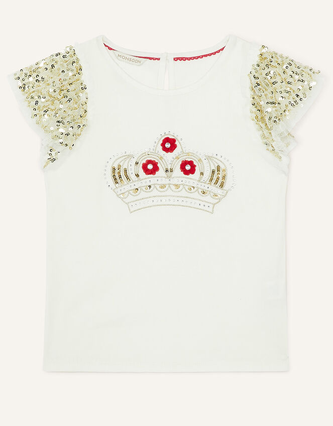 Jubilee Crown T-Shirt, White (WHITE), large