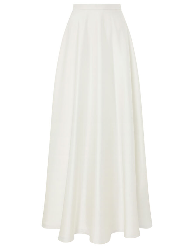 Jane Satin Bridal Maxi Skirt, Ivory (IVORY), large